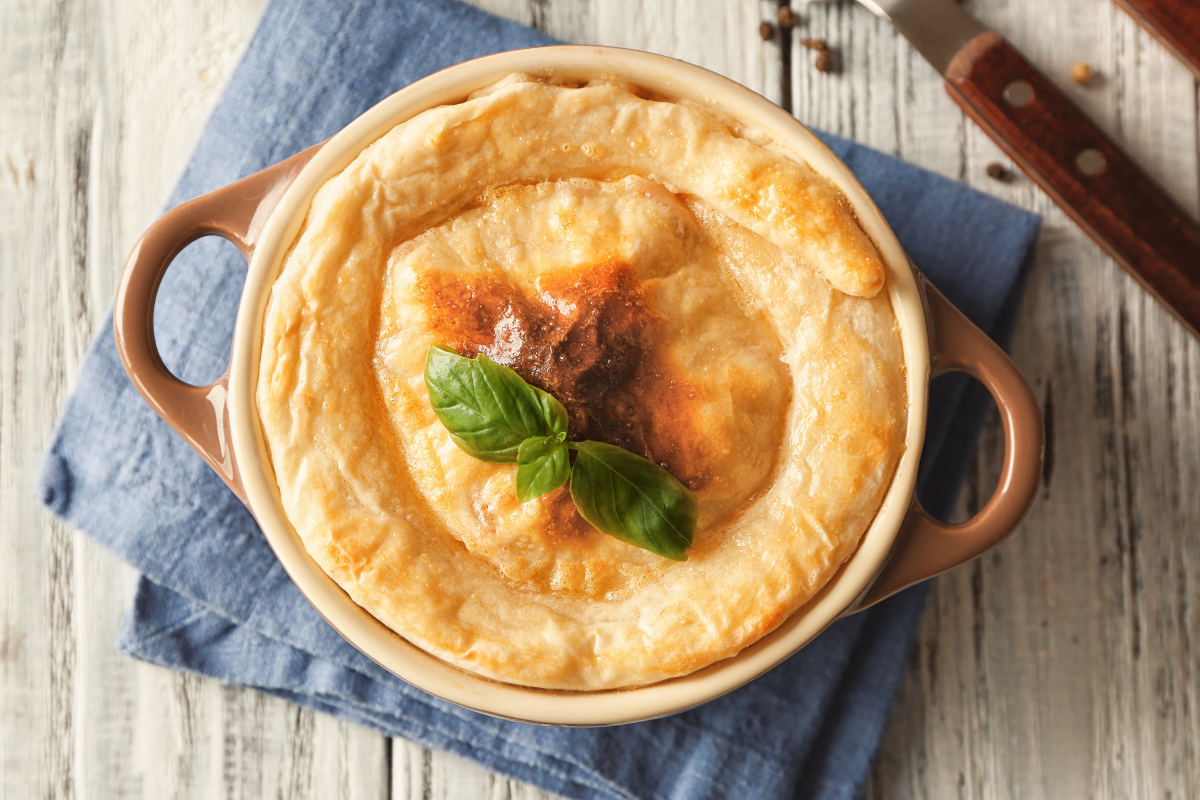 Leftover turkey pot pie