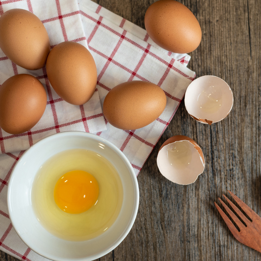 Brown Eggs on Table