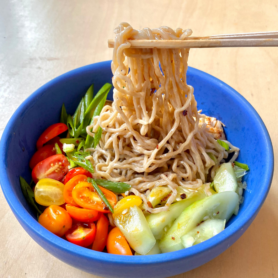 Umi Cold Noodle Salad Chicken, Tomato, and Cucumber