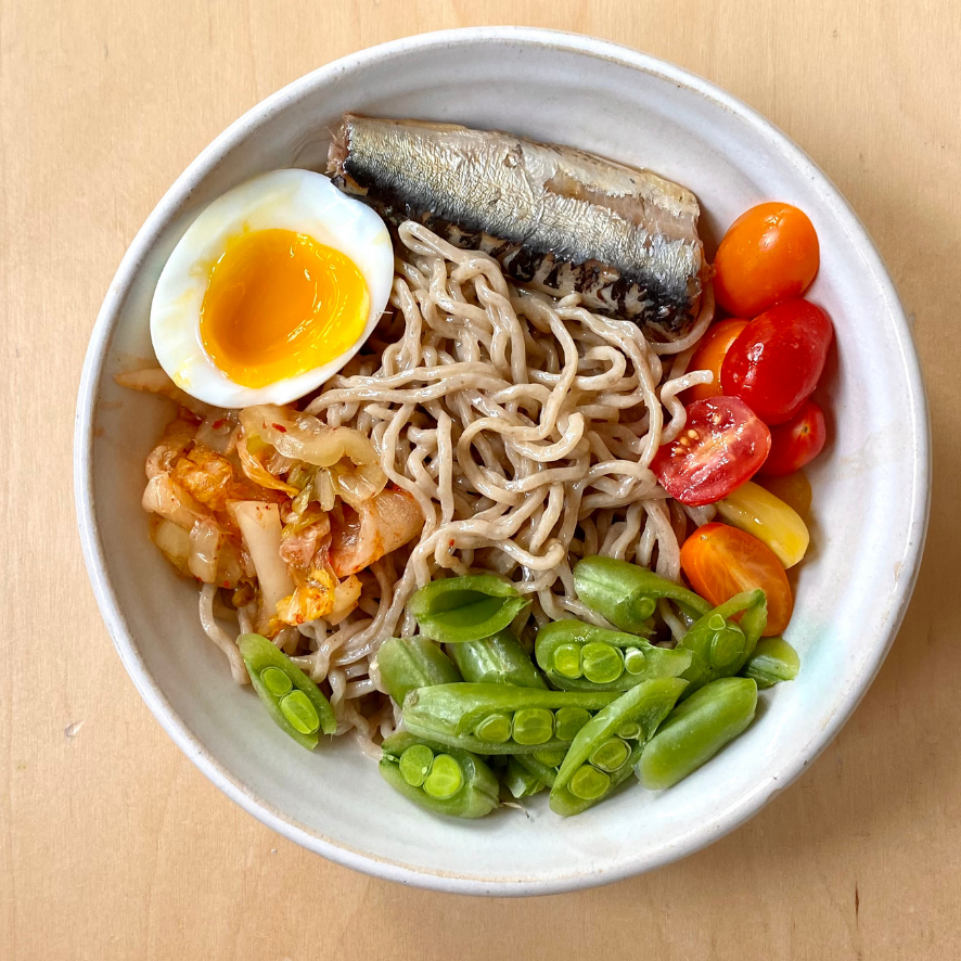 Kimchi Cold Noodle Salad