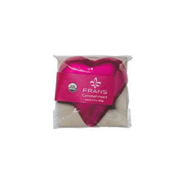 Fran’s Dark Chocolate Caramel Foil Heart - 1.5 oz