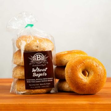 Seattle Bagel Bakery Wheat Bagels - 4 count