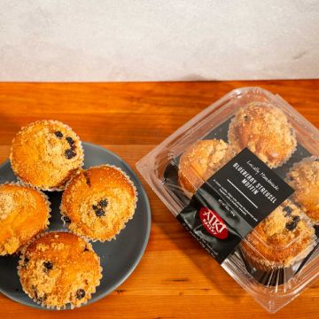 Alki Bakery Blueberry Streusel Muffins - 4 count