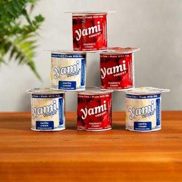 Yami Multi-Pack Raspberry/Vanilla Yogurt - 6 pack of 4 oz