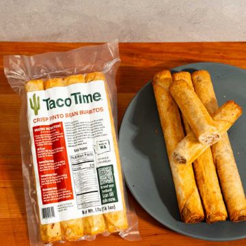 Taco Time Crisp Bean Burrito - 4 count