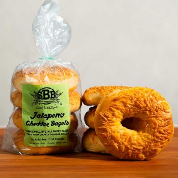 Seattle Bagel Bakery Jalapeño Cheddar Bagels - 4 count