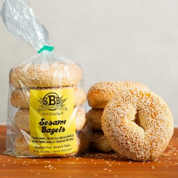 Seattle Bagel Bakery Sesame Bagels - 4 count