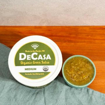 De Casa Organic Medium Green Salsa - 14 oz