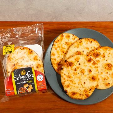 Stonefire Garlic Mini Naan - 4 pack