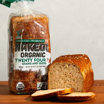 Naked Organic Thin Sliced 24 Grain Bread - 20 oz