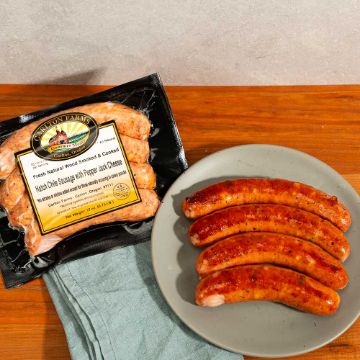 Carlton Farms Uncured Pepper Jack Cheese and Hatch Chile Sausage - 12 oz