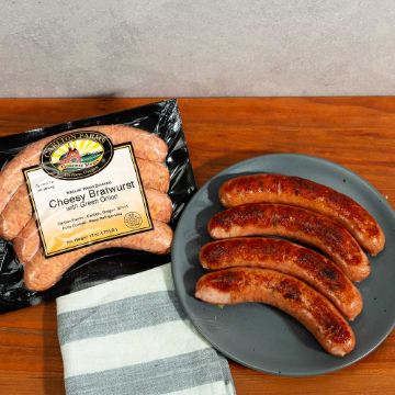 Carlton Farms Cheesy Bratwurst with Green Onion Sausage - 12 oz