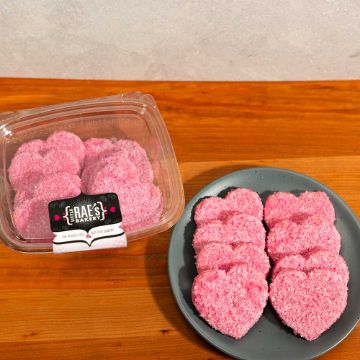 Little Rae’s Pink Heart Shortbread Cookies - 9 oz