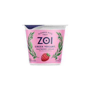 Zoi Raspberry Cream Greek Yogurt  - 6 oz