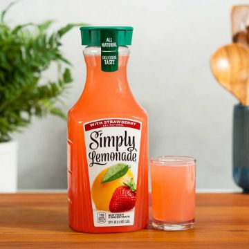 Simply  Lemonade with Strawberry - 52 fl oz