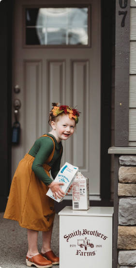 Stylish kid with porch box