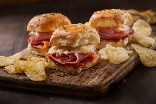 Hawaiian Ham & Swiss Sliders