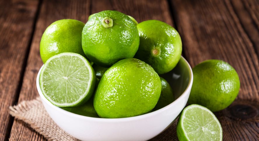 Limes on table