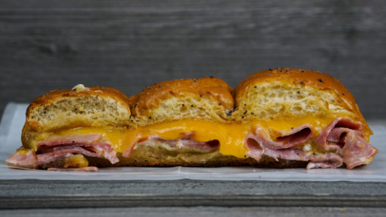 Ham and cheese Hawaiian sliders