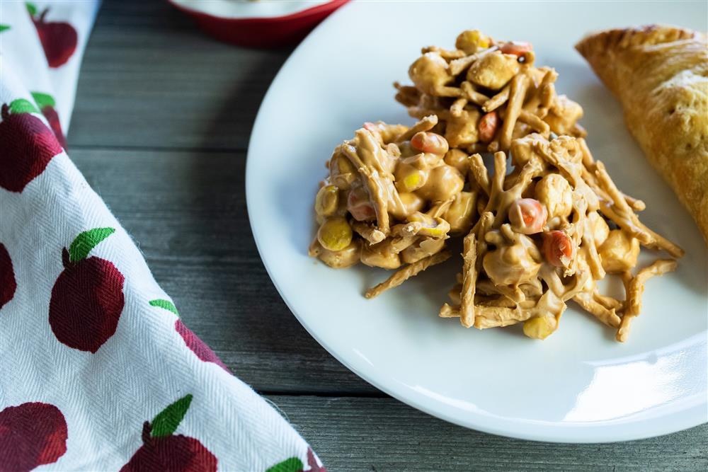 No Bake Haystack Cookies with Peanut Butter